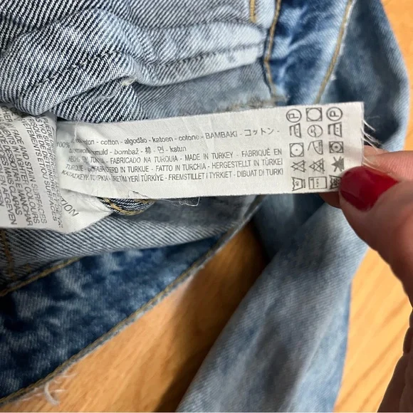Zara Denim Ruffle Jean Jacket - Picture 10 of 14